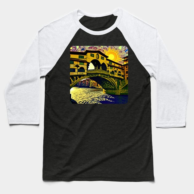 Florence, Italy v2 (no text) Baseball T-Shirt by AI-datamancer